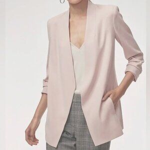 Babaton (Aritzia) power blazer in pale pink